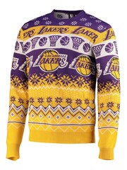 Fanatics Yellow NBA Los Angeles Lakers Festive Jumper - Image 2 of 3