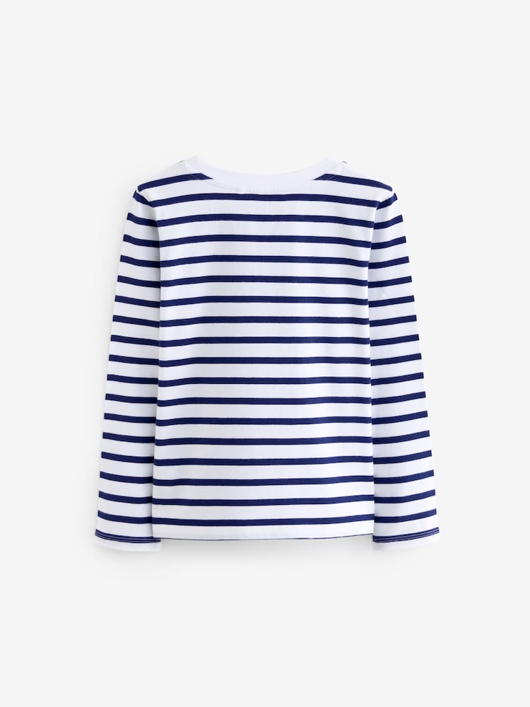 Multi Stripe Sequin Star Long Sleeve T-Shirts 4 Pack (3-16yrs) - Image 10 of 11