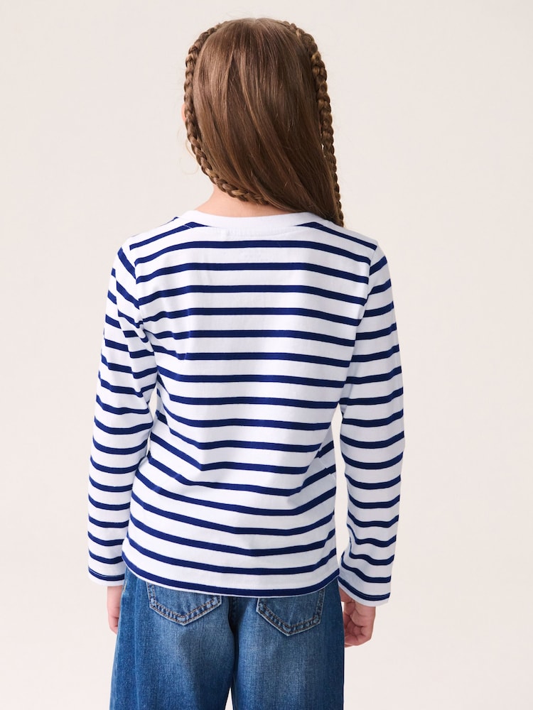 Multi Stripe Sequin Star Long Sleeve T-Shirts 4 Pack (3-16yrs) - Image 4 of 11