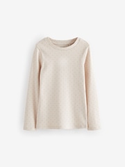 Pink Floral Rib Long Sleeve Tops 4 Pack (3-16yrs) - Image 8 of 11