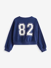 Pink/Blue Varsity Graphic 100% Cotton Sweatshirts 3 Pack (3-16yrs) - Image 2 of 6