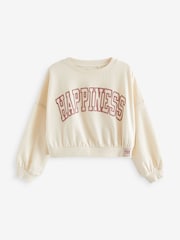 Pink/Blue Varsity Graphic 100% Cotton Sweatshirts 3 Pack (3-16yrs) - Image 5 of 6