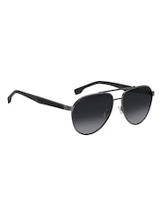 BOSS Grey 1485/S Pilot Sunglasses - Image 1 of 4