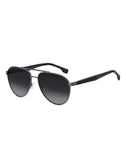 BOSS Grey 1485/S Pilot Sunglasses - Image 3 of 4