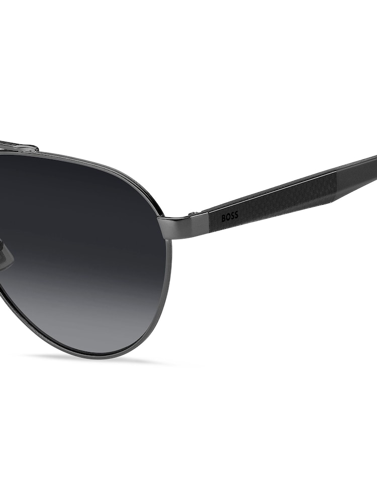 BOSS Grey 1485/S Pilot Sunglasses - Image 4 of 4