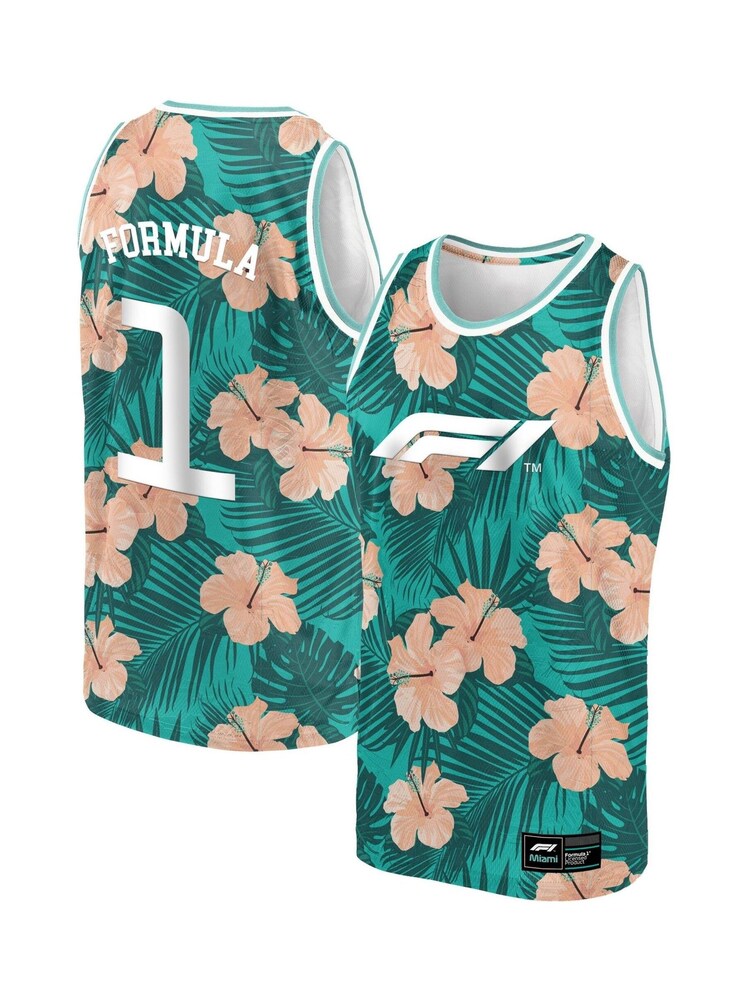 Formula 1 Miami All Over Print Summer Beach Vest - Image 1 of 3