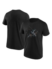 Fanatics NHL San Jose Sharks San Jose Sharks Etch 100% Cotton Black T-Shirt - Image 1 of 3