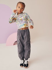 Black/Pink Graffiti Long Sleeve T-Shirt 3 Pack (3-16yrs) - Image 2 of 9