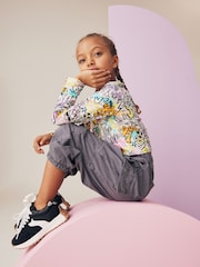 Black/Pink Graffiti Long Sleeve T-Shirt 3 Pack (3-16yrs) - Image 5 of 9