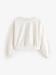 Black/White Boxy Long Sleeve 100% Cotton Sweatshirt 3 Pack (3-16yrs) - Image 4 of 8
