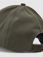 Reiss Dark Green Caleb Technical Logo-Embroidered Baseball Cap - Image 5 of 5