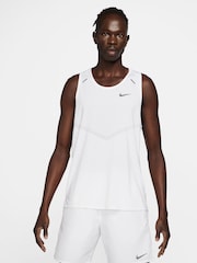 Nike White Rise 365 Dri-FIT Running Tank - Image 1 of 11