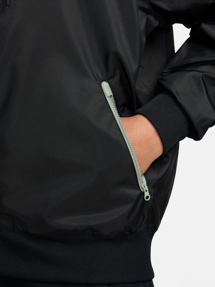 Nike Black Sportswear Windrunner Hooded Jacket - Image 3 of 3