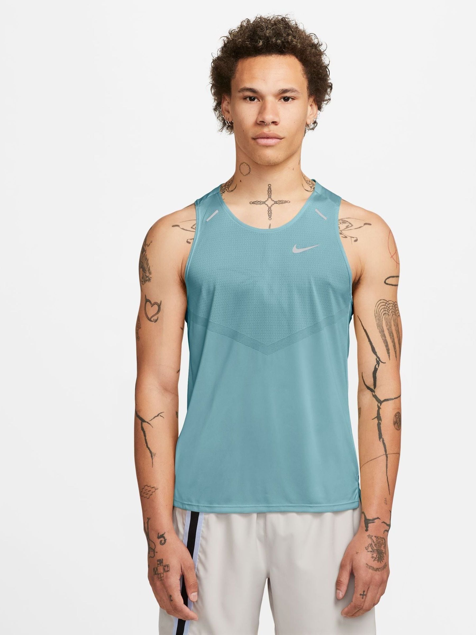 Buy Nike Blue Rise 365 Dri FIT Running Tank from Next Luxembourg