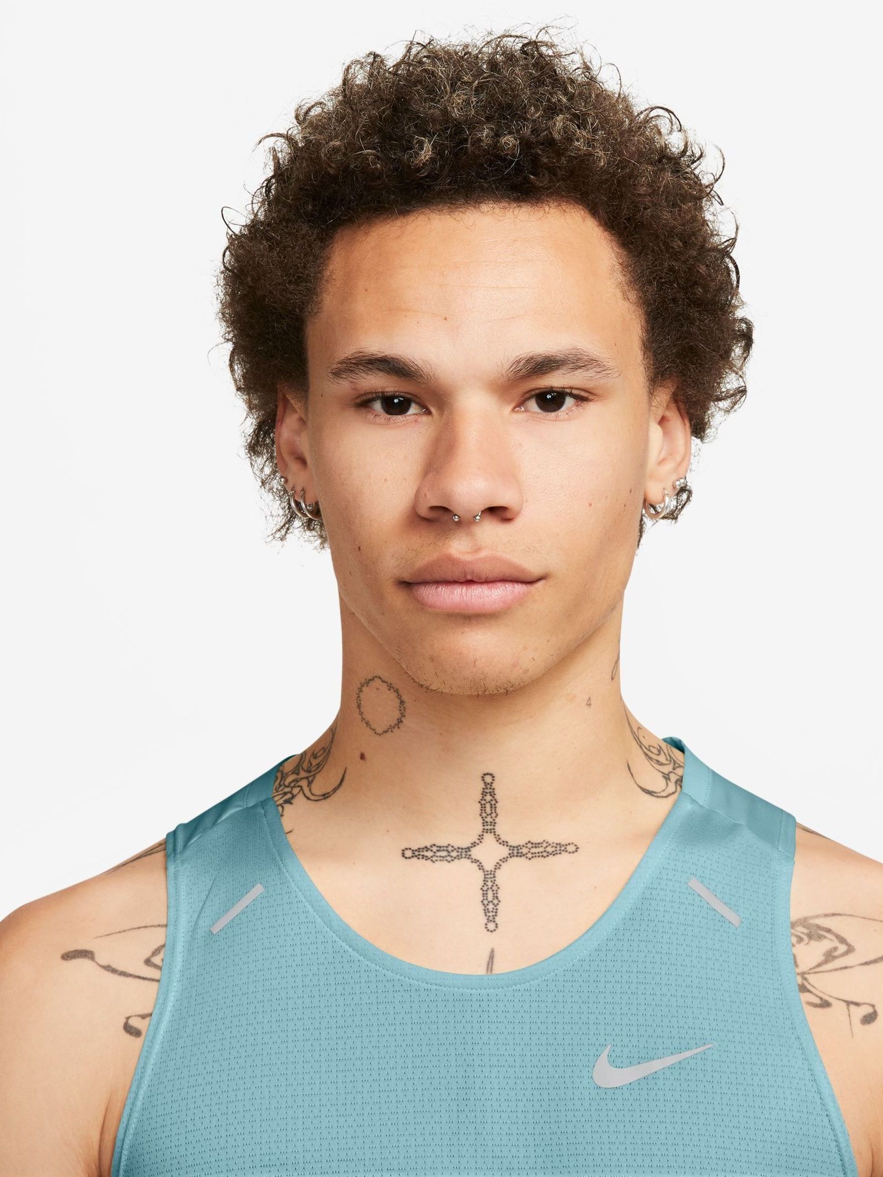 Buy Nike Blue Rise 365 Dri FIT Running Tank from Next Luxembourg