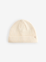 Tan/Cream Baby Beanie Hats 2 Pack - Image 3 of 5