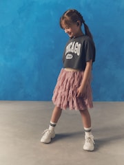 Grey/White 100% Cotton Varsity Graphic Layered T-Shirt and Vest (3-16yrs) - Image 7 of 11