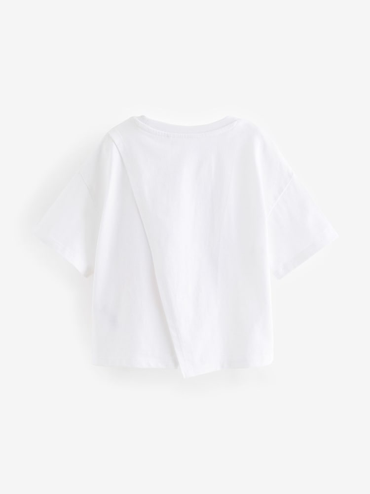 Weiß - T-Shirt mit Schmetterlings-Grafik im Graffiti-Style (3–16 Jahre) - Bild 2 von 5