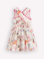 Boden Cream Harper Cross-back Dress - Image 2 of 3