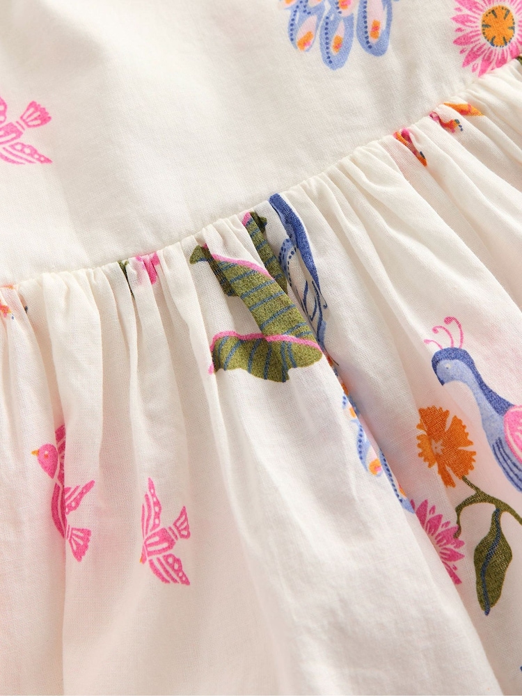 Boden Cream Harper Cross-back Dress - Image 3 of 3