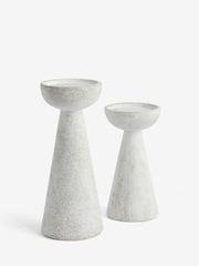 Natural Scandi Textured Pillar Candle Holder - Image 4 of 4