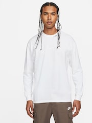 Blanco - Nike Sportswear Premium Essentials 100% Cotton T-Shirt - Imagen 1 de 8