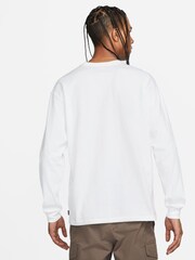 Blanco - Nike Sportswear Premium Essentials 100% Cotton T-Shirt - Imagen 2 de 8
