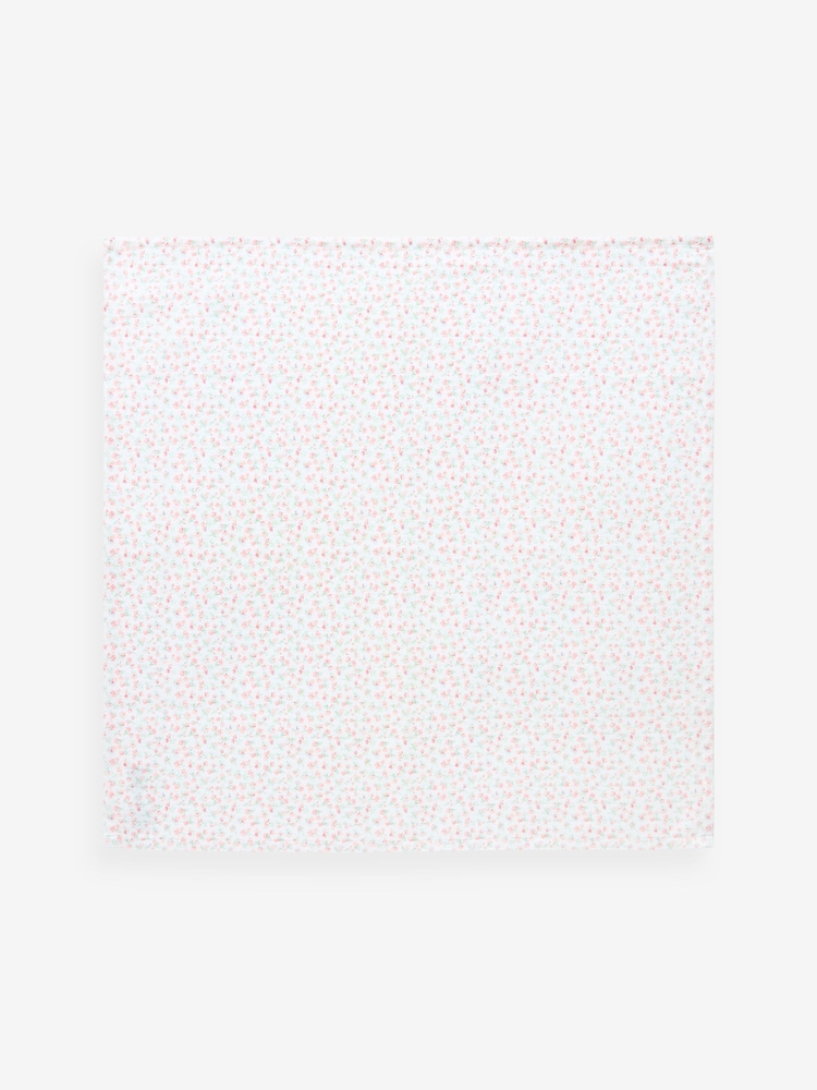 Pink Bunny Baby Muslins 100% Cotton Cloths 4 Pack - Image 6 of 7