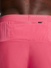 Nike Pink Dri-FIT Stride 5 Inch Running Shorts - Image 4 of 5