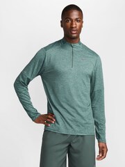 Nike Green Element Half Zip Running Top - Image 1 of 8