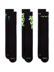 Nike Black Everyday Plus Cushioned Crew Socks 3 Pack - Image 2 of 5