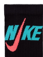 Nike Black Everyday Plus Cushioned Crew Socks 3 Pack - Image 4 of 5