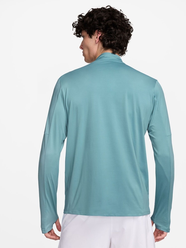 Nike Blue Element Quarter Zip Running Top - Image 2 of 3