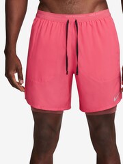 Nike Pink Dri-FIT Stride 7 Inch 2-In-1 Running Shorts - Image 1 of 4