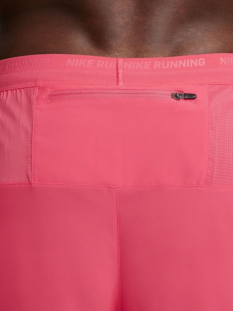 Nike Pink Dri-FIT Stride 7 Inch 2-In-1 Running Shorts - Image 4 of 4