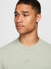 Nike Green Sportswear Premium Essentials 100% Cotton T-Shirt - Image 1 of 3