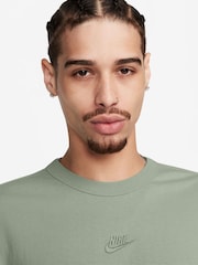 Nike Green Sportswear Premium Essentials 100% Cotton T-Shirt - Image 3 of 3