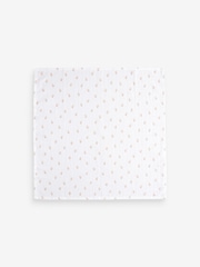 White Delicate Animal Baby Muslins 100% Cotton Cloths 4 Pack - Image 7 of 11