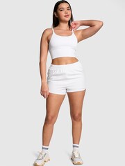 Victoria's Secret PINK Optic White Longline Seamless Low Impact Sports Bra - Image 3 of 4