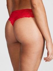 Victoria's Secret PINK Red Pepper Lace Thong Knickers - Image 2 of 3
