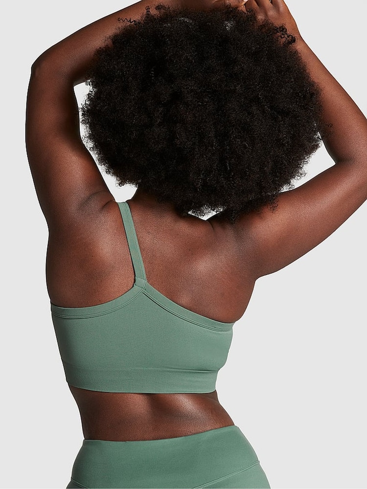 Victoria's Secret PINK Fresh Forest Green Seamless Low Impact Sports Bra - Image 2 of 3