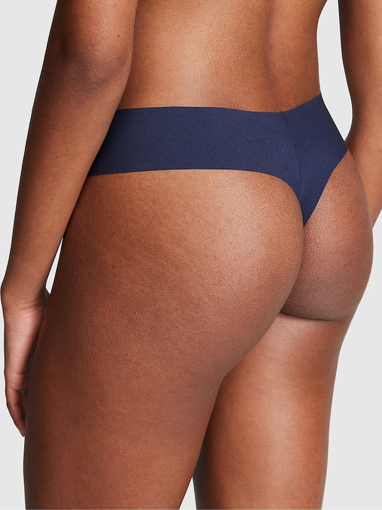 Victoria's Secret PINK Blue Midnight Navy Thong Knickers - Image 2 of 3