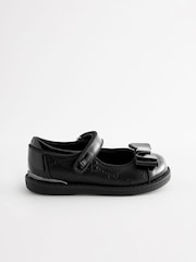 Baker by Ted Baker Girls Black Mary Jane Shoes with Bow - Image 2 of 6