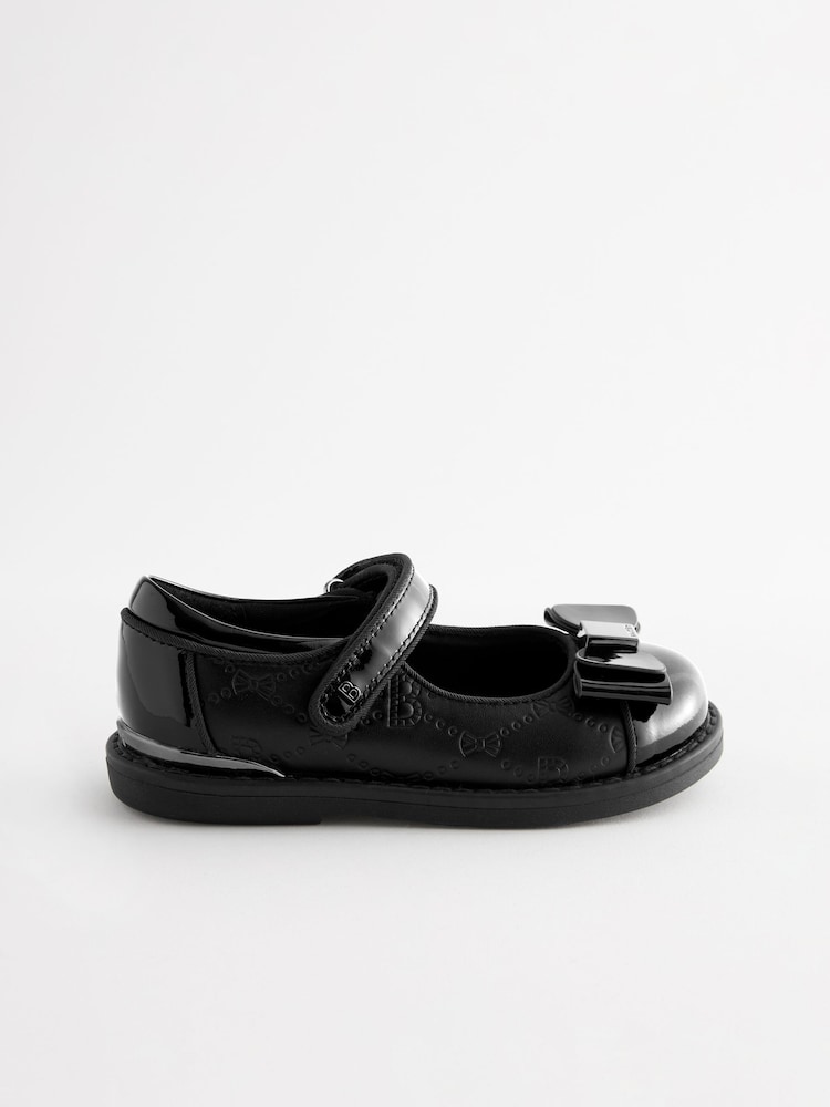 Baker by Ted Baker Girls Black Mary Jane Shoes with Bow - Image 2 of 6