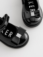 Baker by Ted Baker Girls Black Mary Jane Shoes with Bow - Image 4 of 6