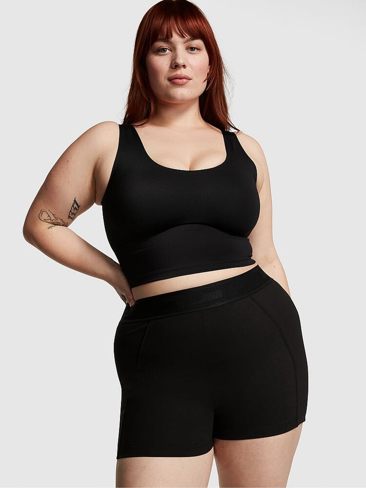 Victoria's Secret PINK Pure Black Ultimate 3" Cycling Shorts - Image 1 of 3 Victoria's Secret PINK Pure Black Ultimate 3" Cycling Shorts - Image 1 of 3