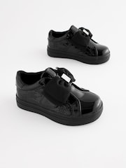Baker by Ted Baker Girls Black Trainers with Bow - Image 1 of 5