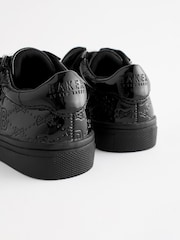 Baker by Ted Baker Girls Black Trainers with Bow - Image 2 of 5