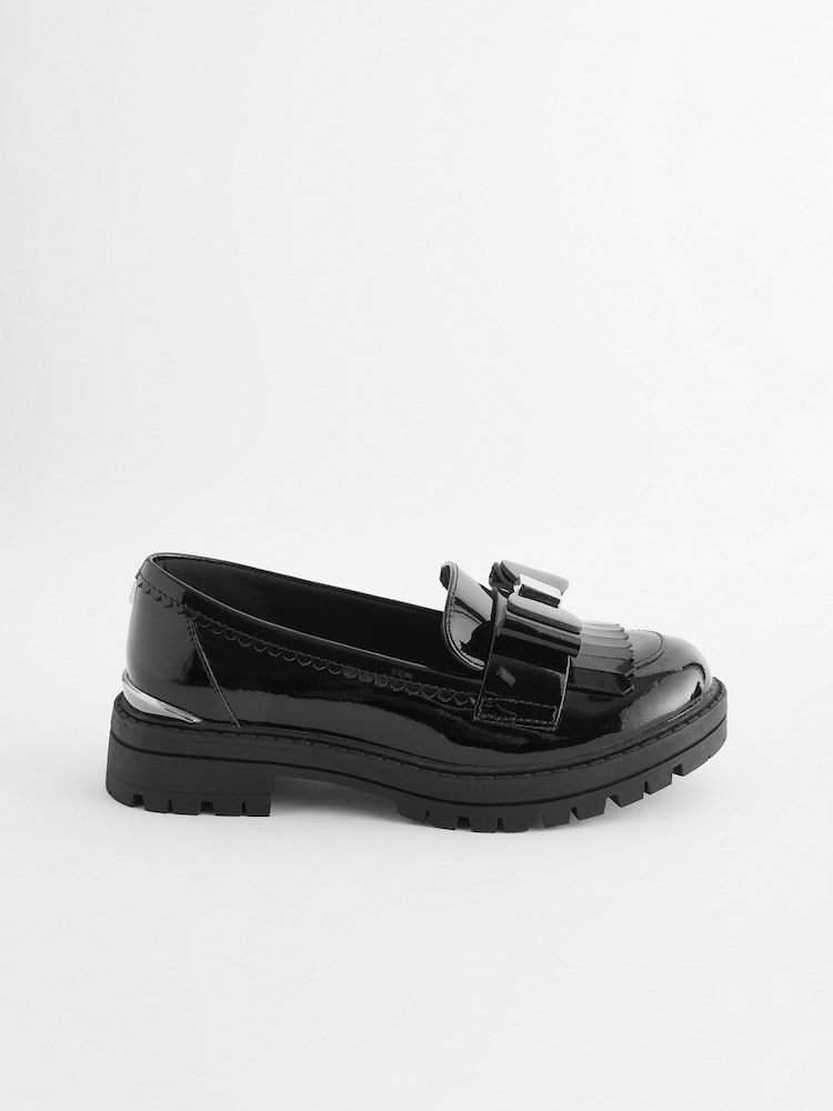 Baker by Ted Baker Schwarze Slipper mit Schleife für Mädchen - Bild 2 von 9 Baker by Ted Baker Schwarze Slipper mit Schleife für Mädchen - Bild 2 von 9