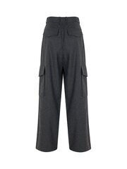 Mint Velvet Black Wool Blend Cargo Trousers - Image 4 of 4